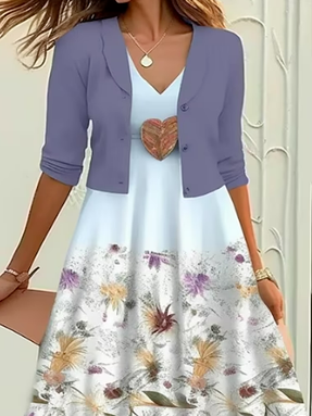 Loose Casual Wrap Two-Piece Set