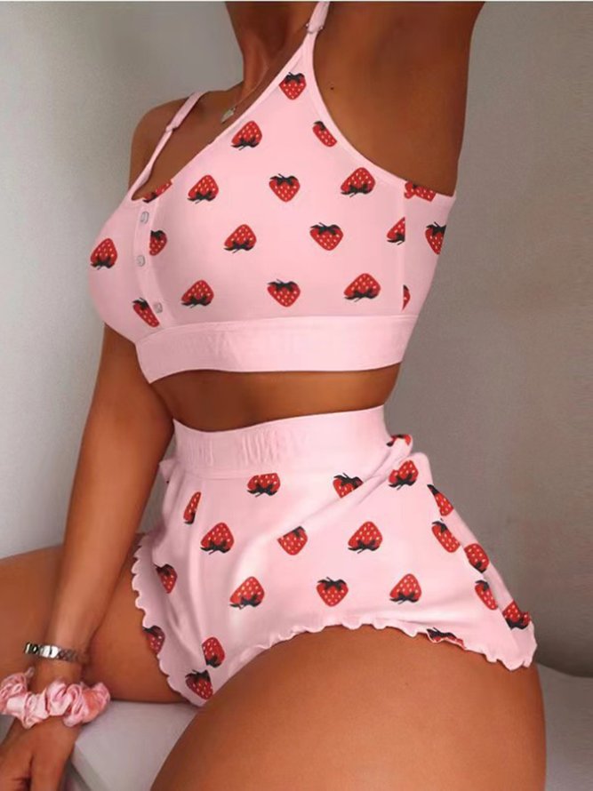 Printed Pattern Pajama Set