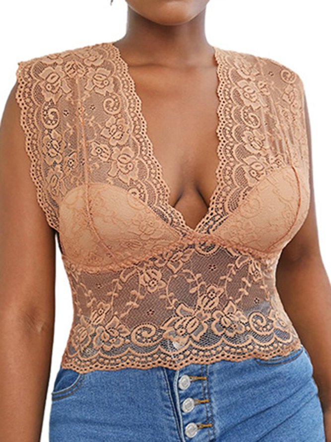Sexy Lace Push Up Tank Bra