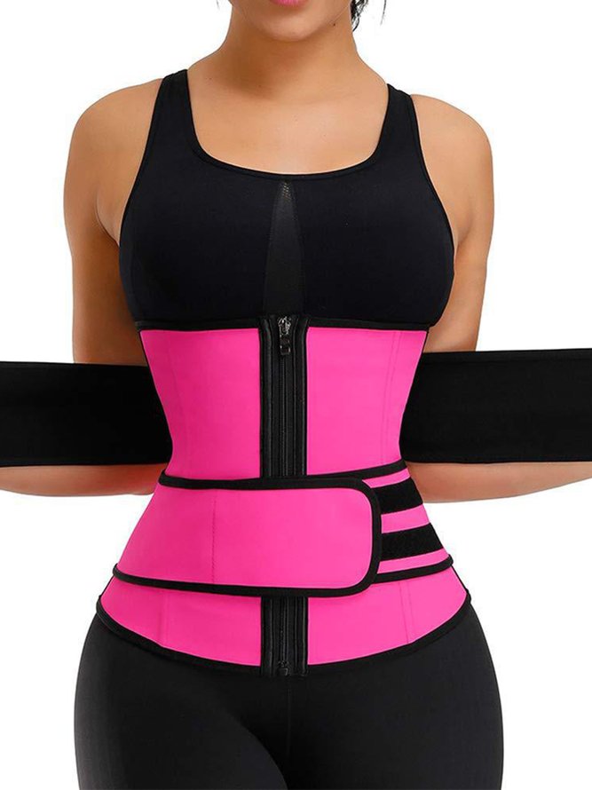 Fitness Sports Protection Velcro Zipper Belt Unisex