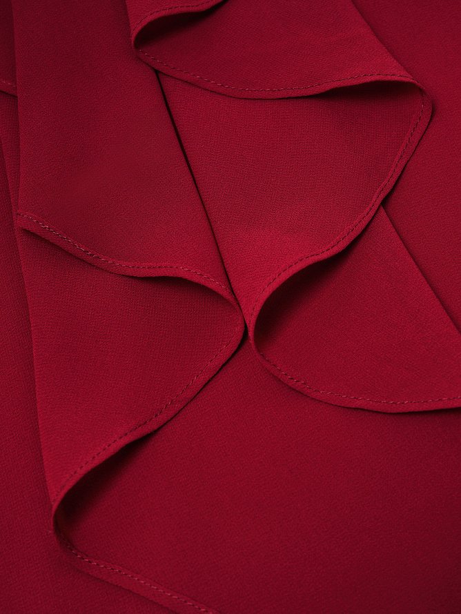 Round Neck Lace Swing Elegant Occasion Formal Wedding Guest Midi Prom Dress