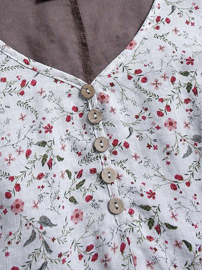 V Neck Women Weaving Dress A-Line Going Out Boho Cotton Weaving Dress