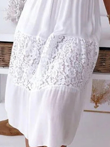 Elegant Lace Regular Fit Dress