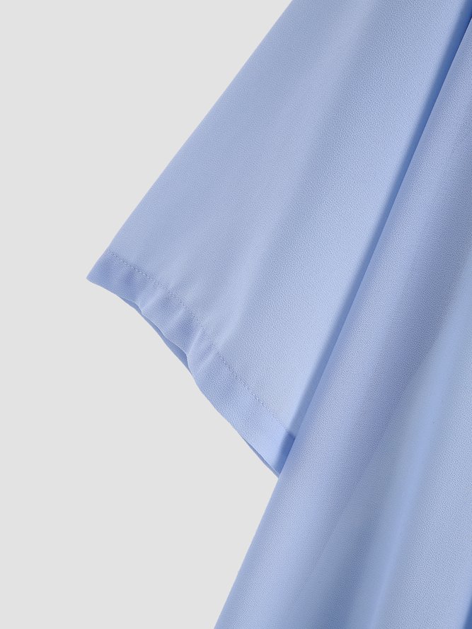 2PCS Round Neck Floral Casual Dress & Cardigan