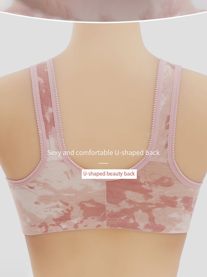 Printing Casual Tie-Dye Pattern Bra & Bralette
