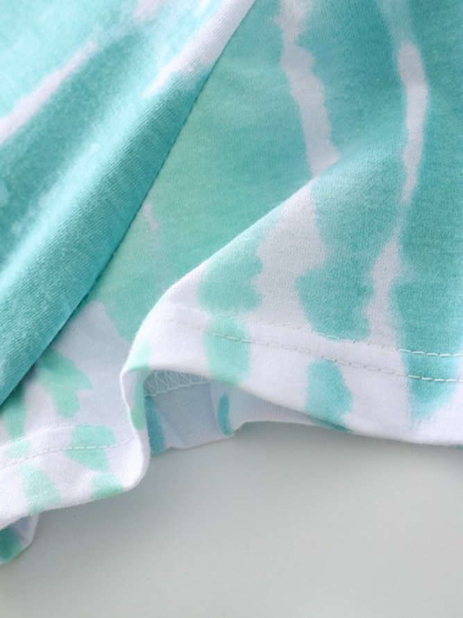 Breathable Comfortable Tie-Dye Loose Casual Nightdress