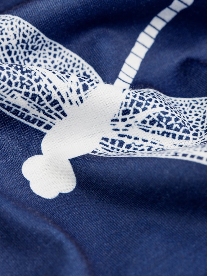 Round Neck Dragonfly Casual Dress