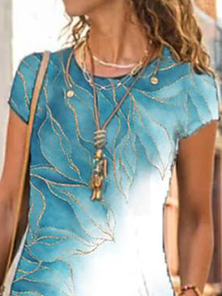 Loose Casual Ombre Dress