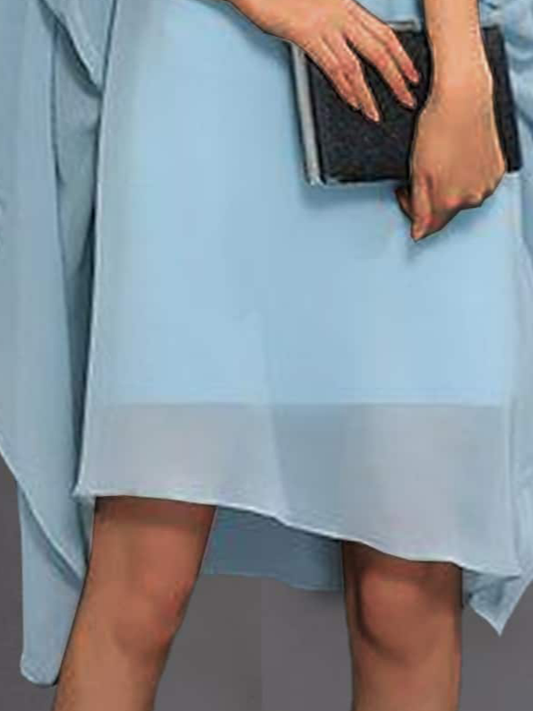 Plain Urban Crew Neck Dress