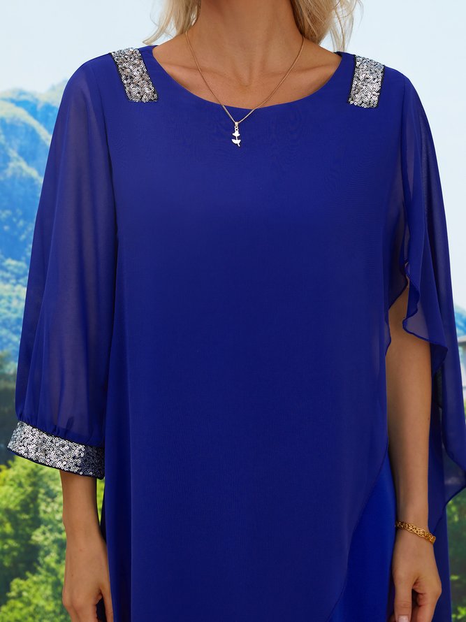 Chiffon Sequin Party Wedding Dress