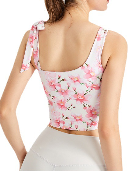 Floral Lycra Sports Sports Bra