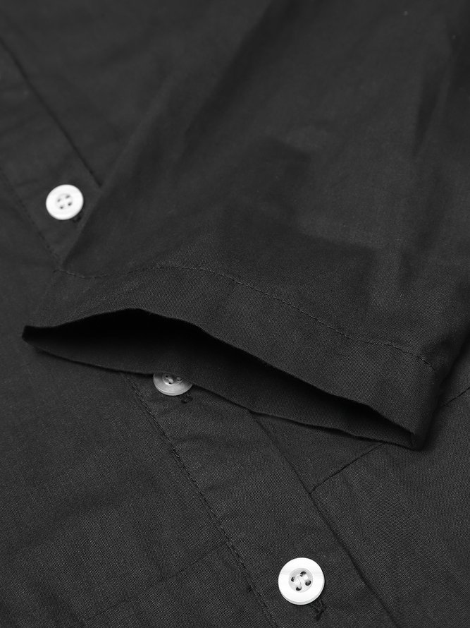 Buttoned Down Pockets Dress