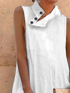 Loose Asymmetrical Collar Simple Dress