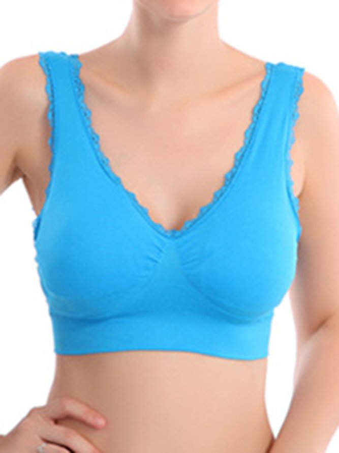 Lace Sexy High Elasticity Breathable Sports Bra