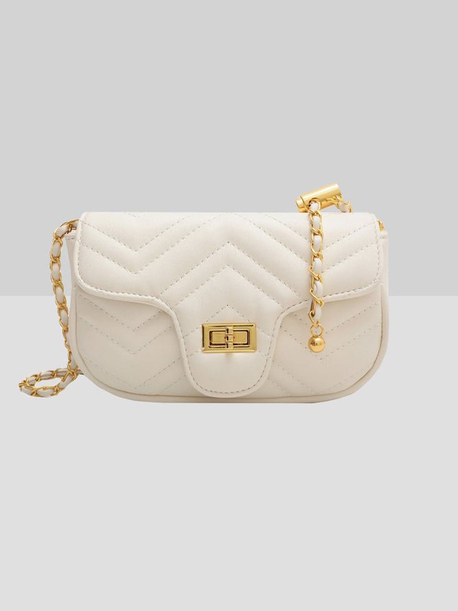 Casual Plain Leather Embossed Clutch Women's Messenger Bag