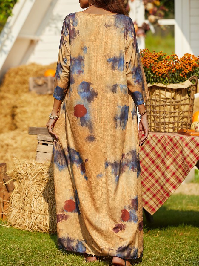 Casual Abstract Two-Piece Set