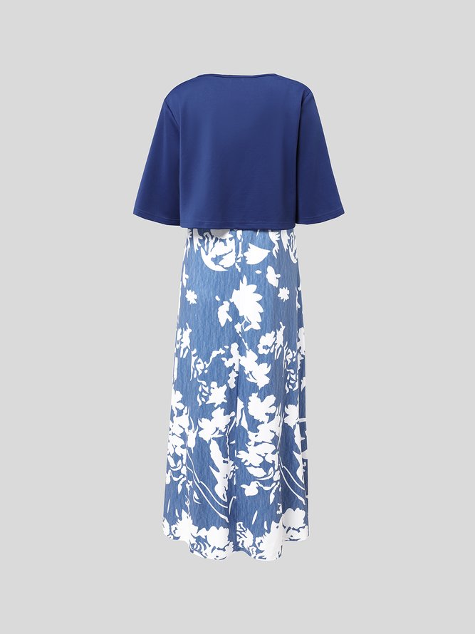 Women's A Line Dress Midi Dress Two-Piece Set Floral Print Spring Summer Casual Modern