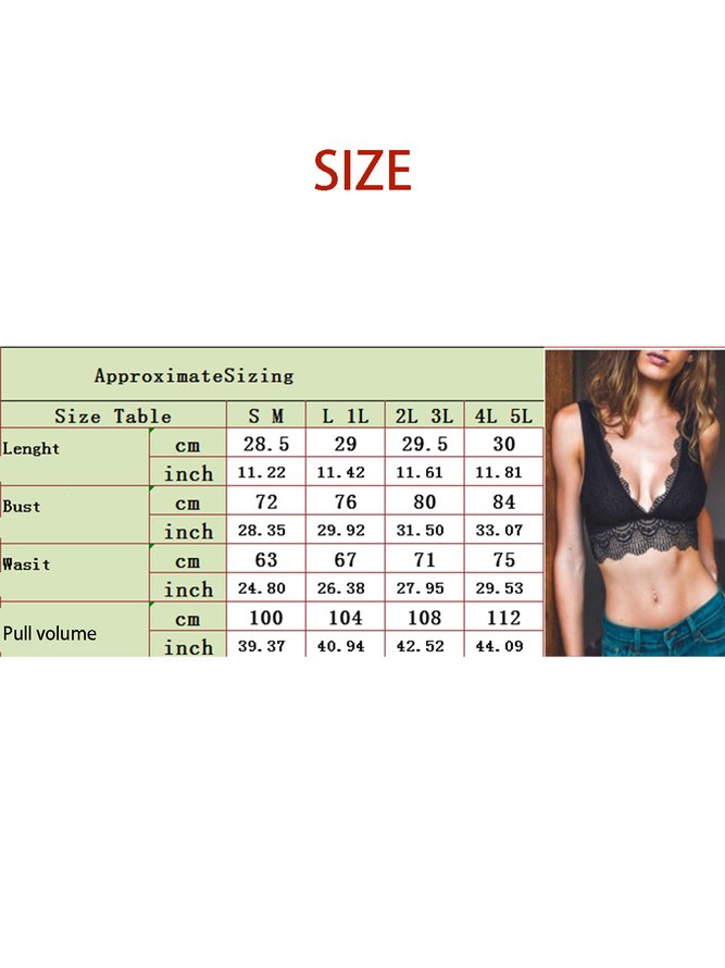 Lace Floral Deep V Bra & Bralette