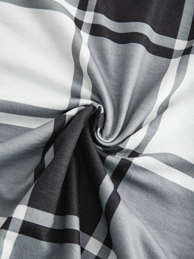 Geometric Casual Midi Dress