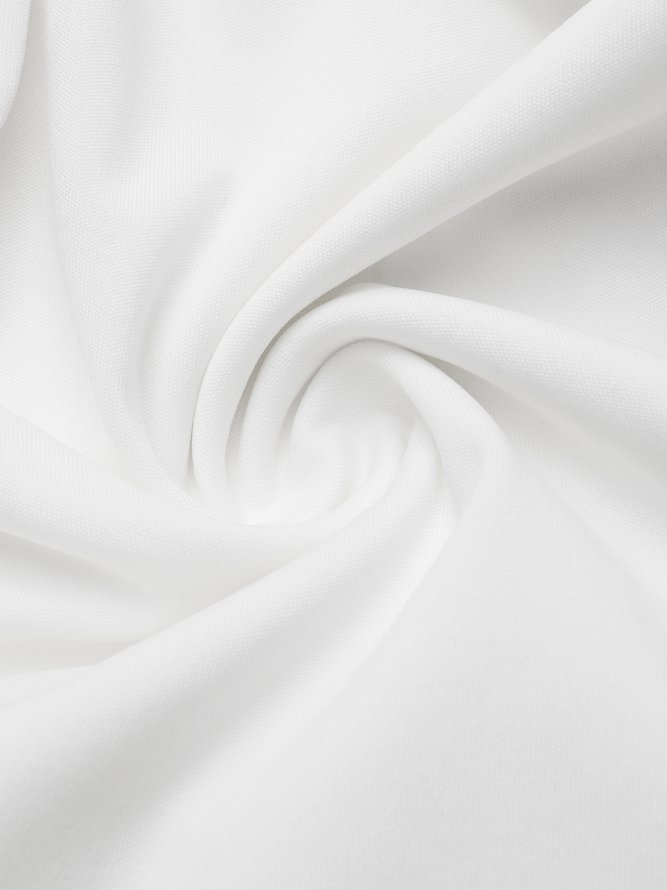 Round Neck Solid Casual Midi Dress