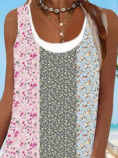 Ditsy Floral Loose Boho Dress