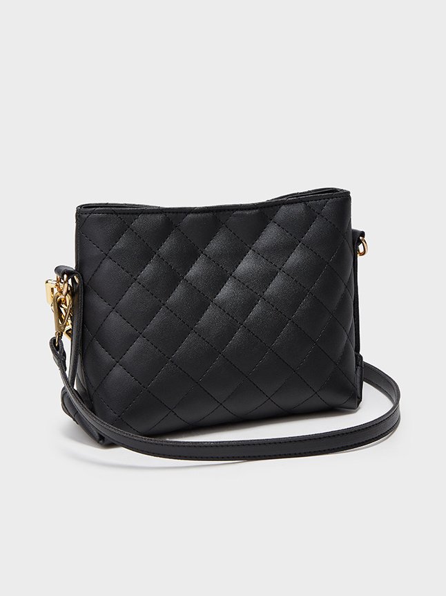 Elegant Embossed Leather Chain Handbag Messenger Bag Urban Ladies