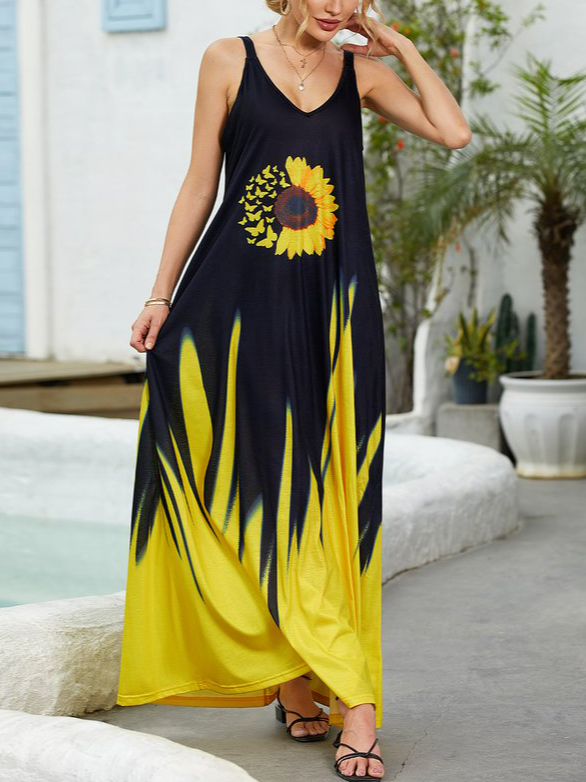 Spaghetti Cold Shoulder Casual Knitting Dress