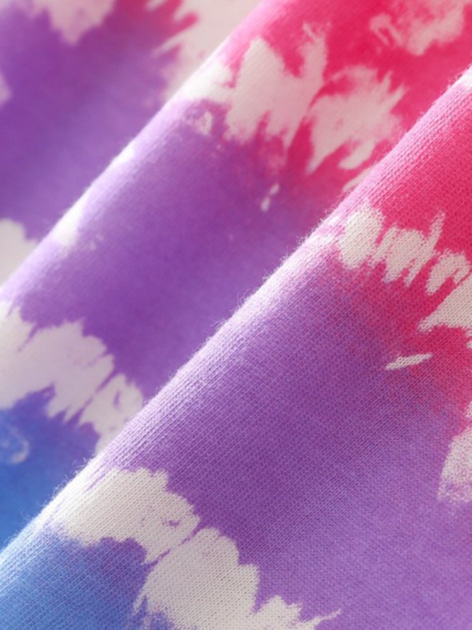 Breathable Comfortable Tie-Dye Loose Casual Nightdress