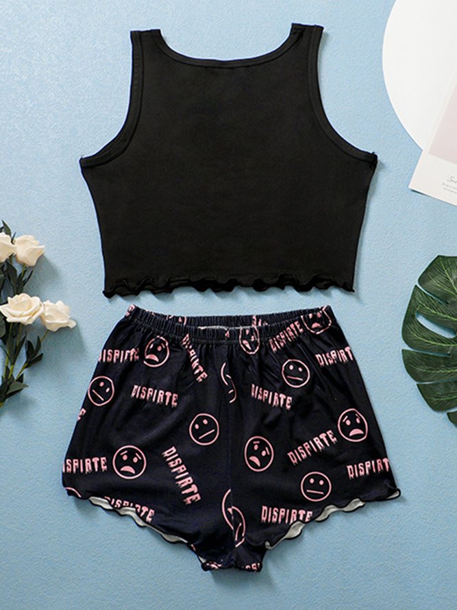 Breathable Comfortable Fashionable Printed Casual Pajama Set