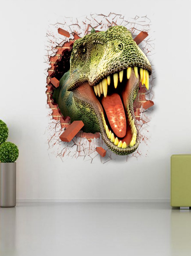 3D Creative Dinosaur Decorative Sticker Bedroom Wall Sticker