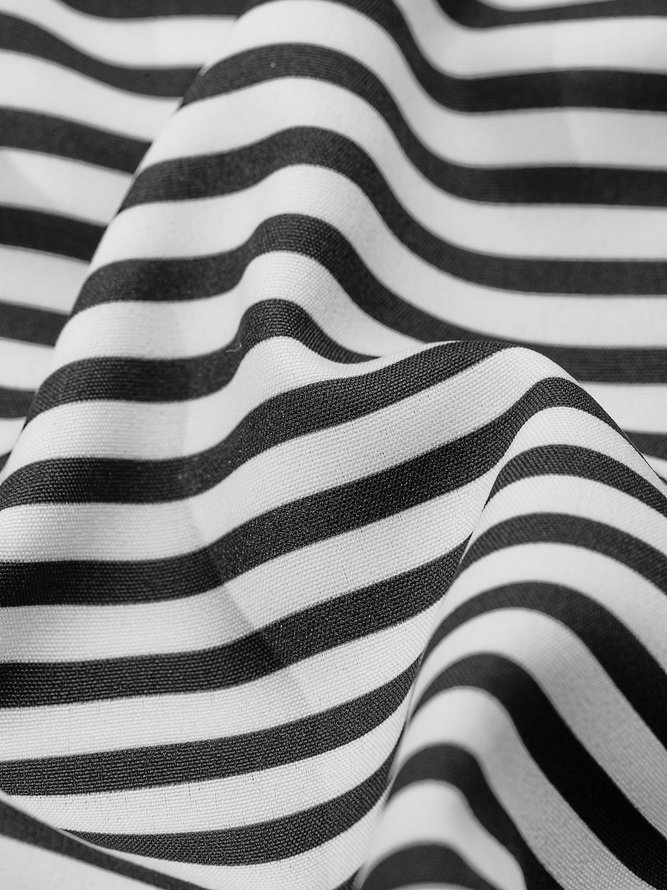 V Neck Colorblock Casual Mini Dresses