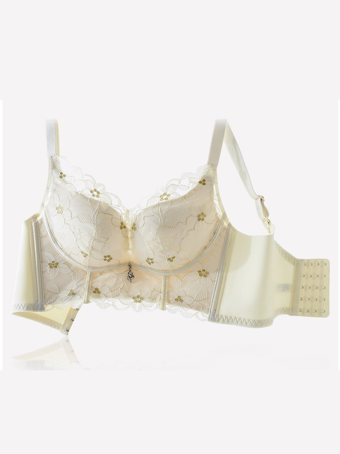 Sexy Lace Push Up Wireless Bra Plus Size