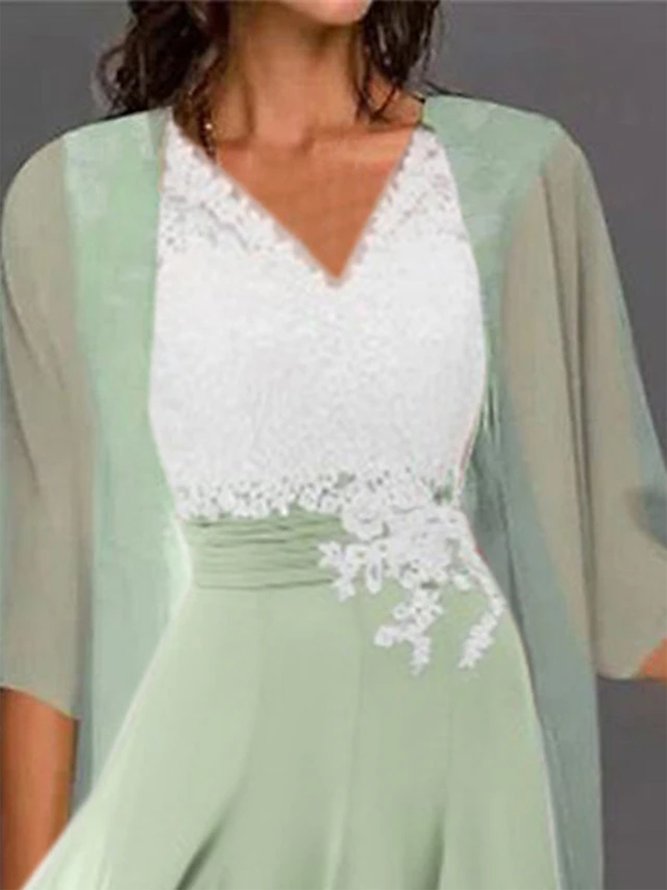 Wrap Elegant Regular Fit Two-Piece Set