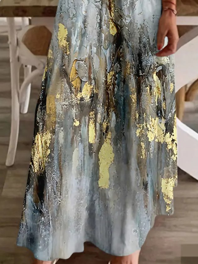 Geometric Regular Fit Dresses