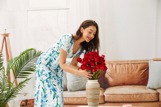 V Neck Vacation Regular Fit Dress