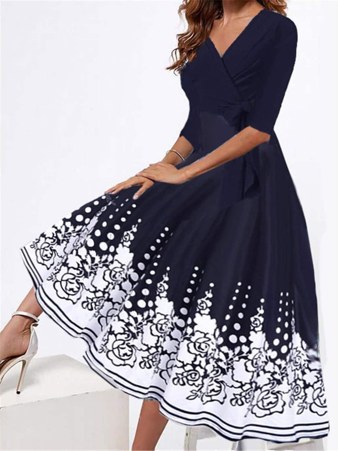 Floral Simple Regular Fit Dress