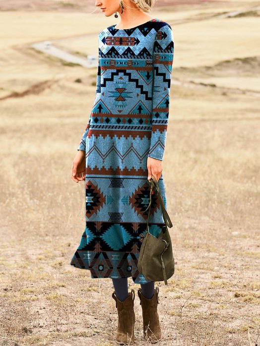 Regular Fit Cotton Blends Dress