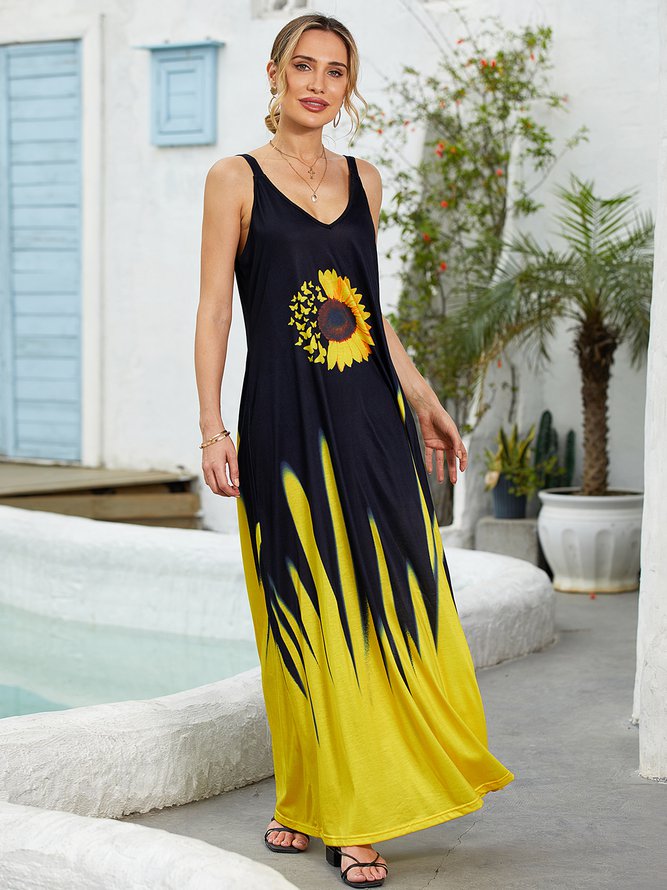 Spaghetti Cold Shoulder Casual Knitting Dress