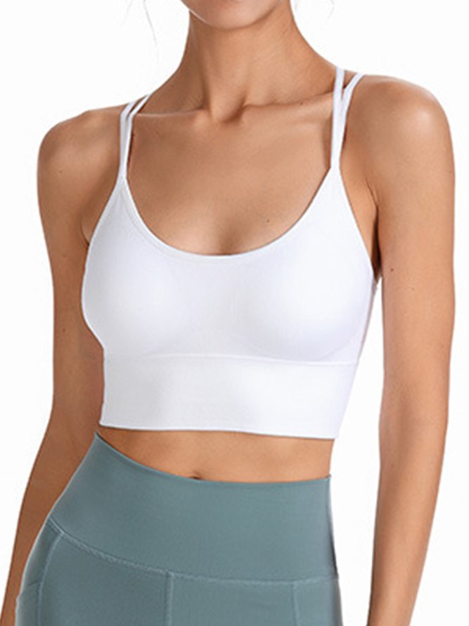 Plain Simple Spaghetti Sports Bra