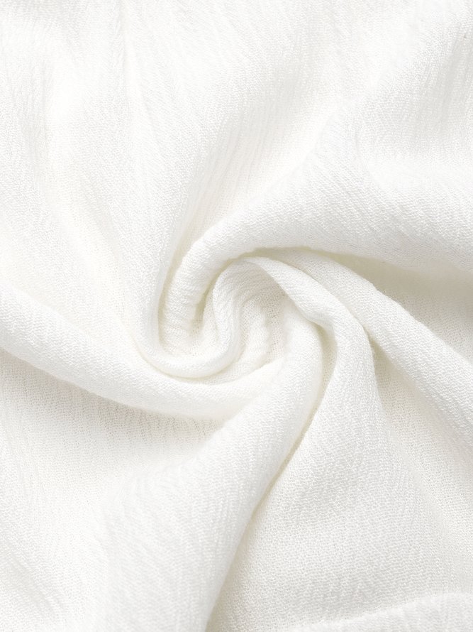 3/4 Sleeve V Neck Holiday Boho Smock Dress