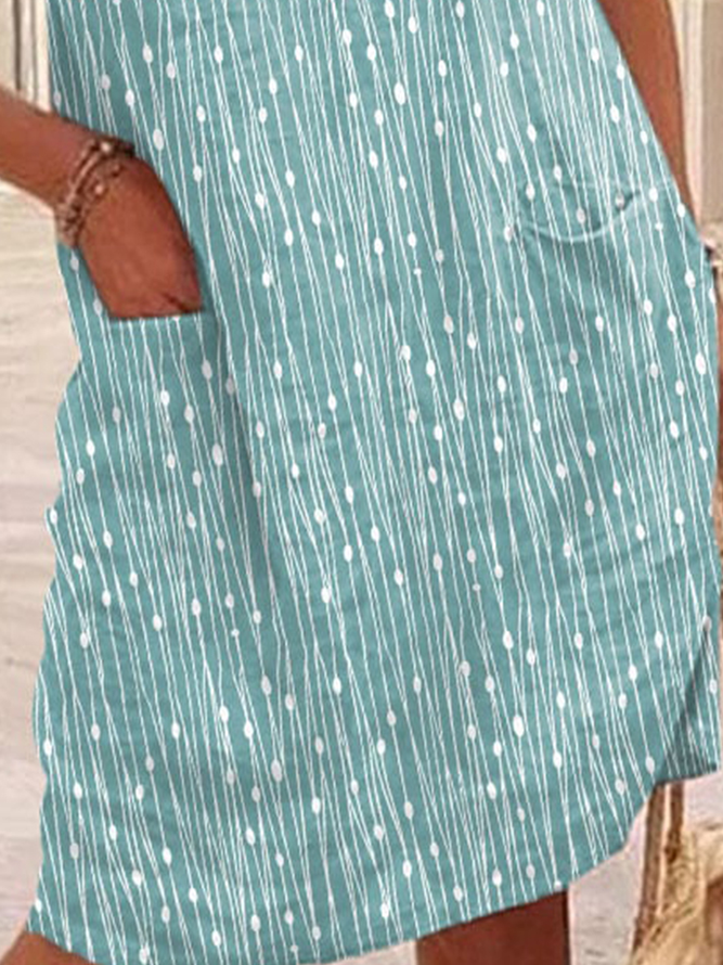 Women's Casual Polka Dot Print Dress