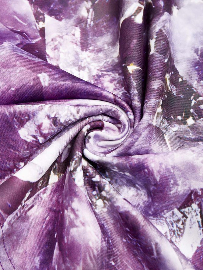 Scallop Neck ombre Vacation Midi Dress