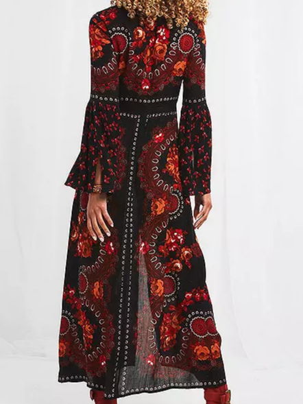 Ethnic Cotton-Blend Dress