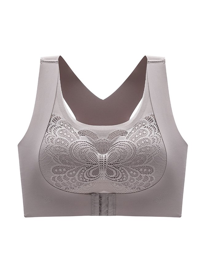 Comfortable and Soft Front Open Button Push Up Underwear Plus Size