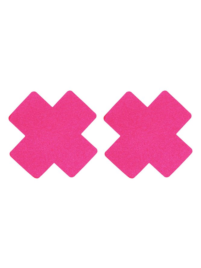 Multicolor Satin Disposable Cross Nipples