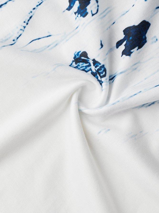 Floral Casual V Neck Dress