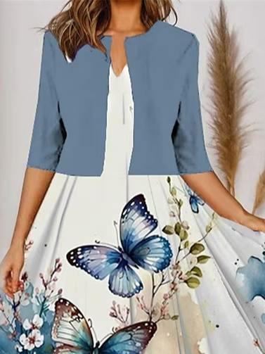 Wrap Floral Two-Piece Set