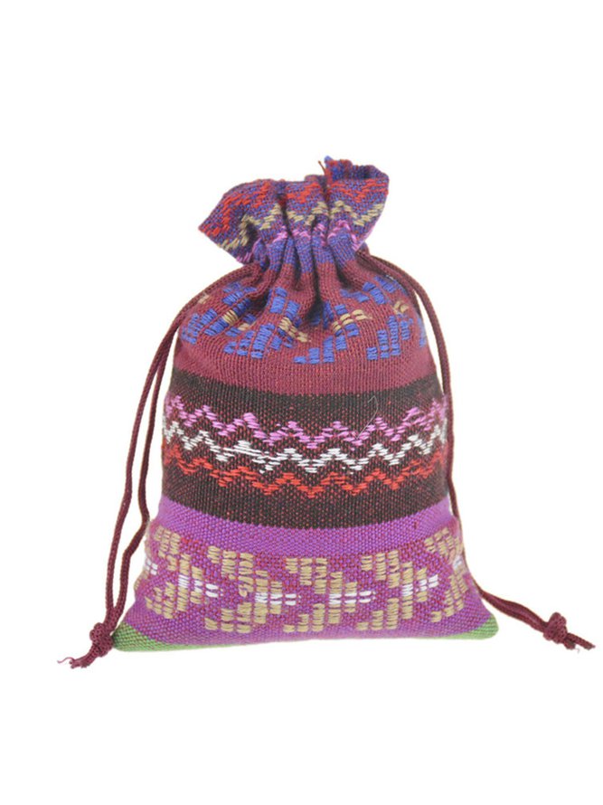 Ethnic Drawstring Storage Bag