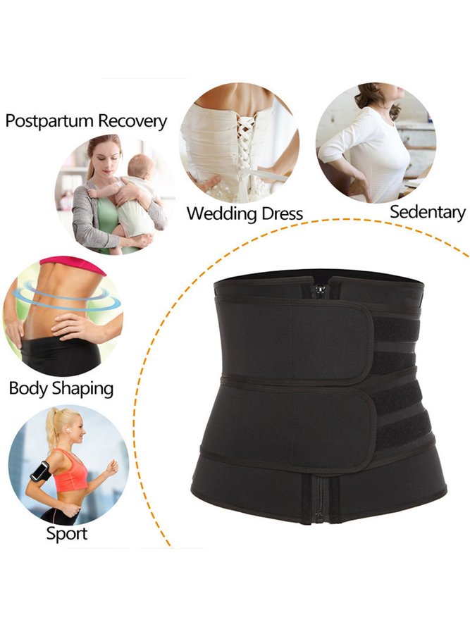 Fitness Sports Protection Velcro Zipper Belt Unisex