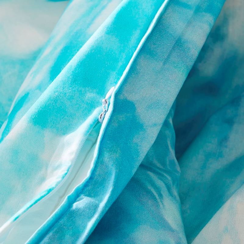 Tie Dye Blue Cot Quilt Cover Set